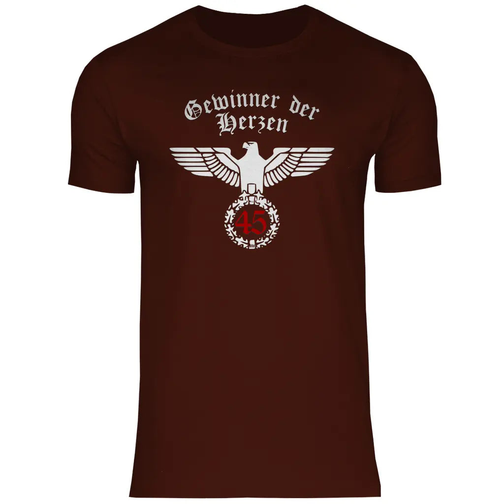 Reichsadler T-Shirt 'Gewinner der Herzen 45' Herren