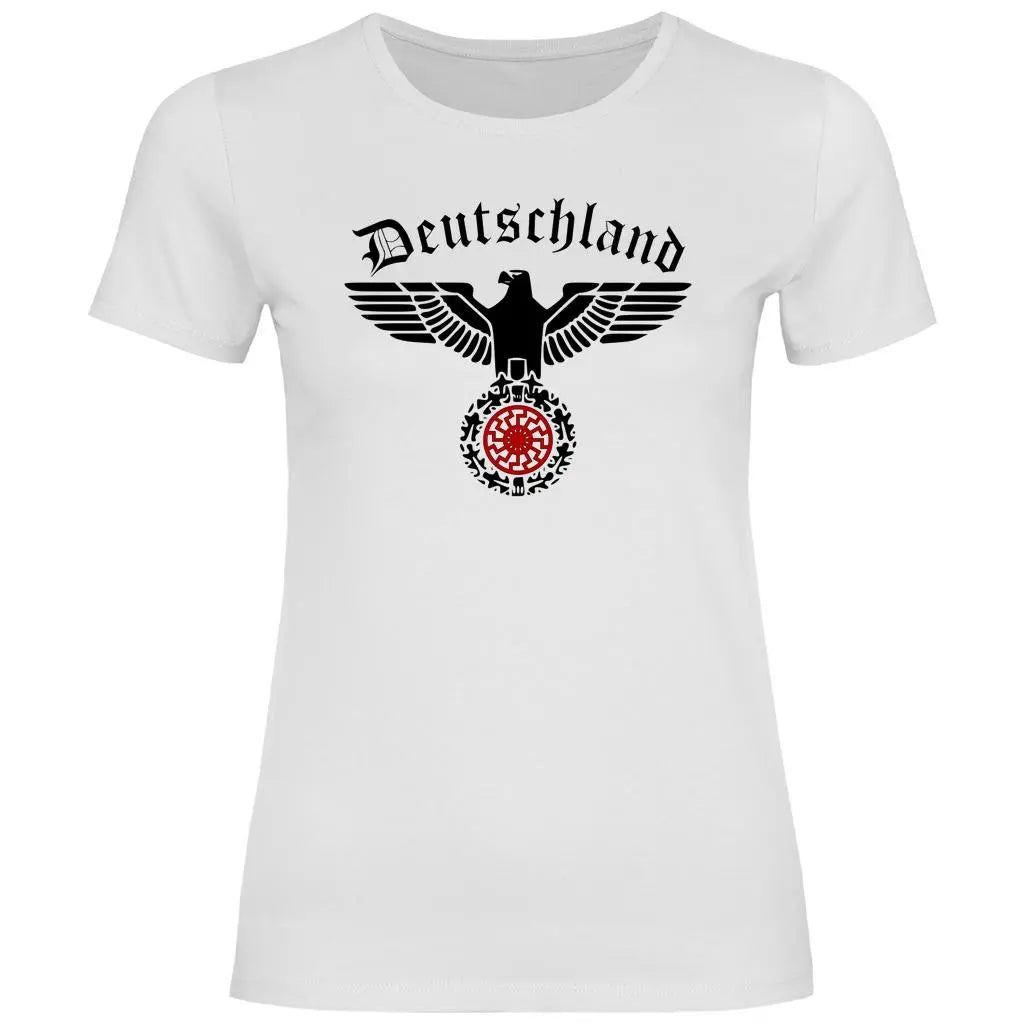 Reichsadler T-Shirt 'Schwarze Sonne' Damen PatriotenPrint