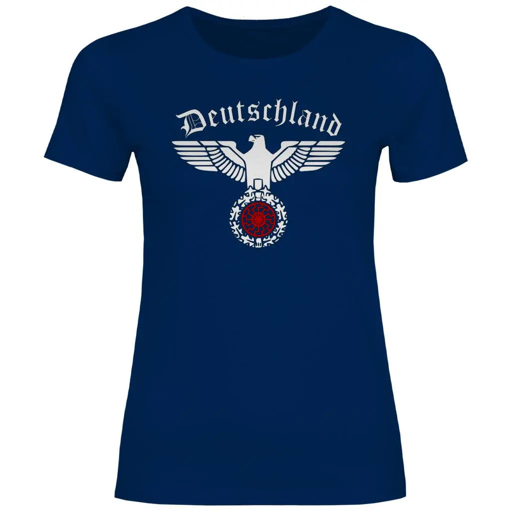 Reichsadler T-Shirt 'Schwarze Sonne' Damen PatriotenPrint