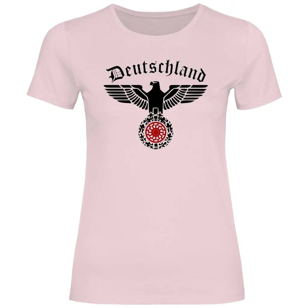Reichsadler T-Shirt 'Schwarze Sonne' Damen PatriotenPrint