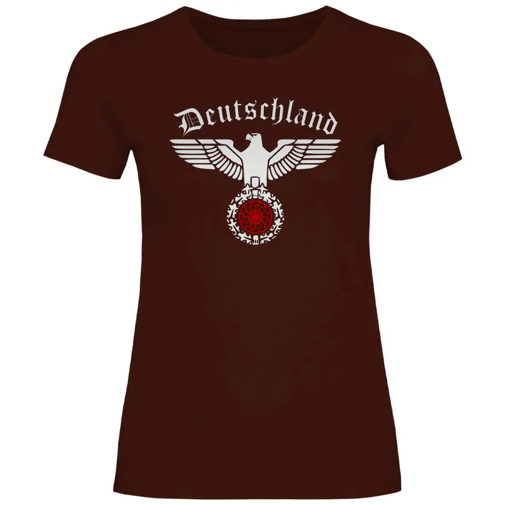 Reichsadler T-Shirt 'Schwarze Sonne' Damen PatriotenPrint