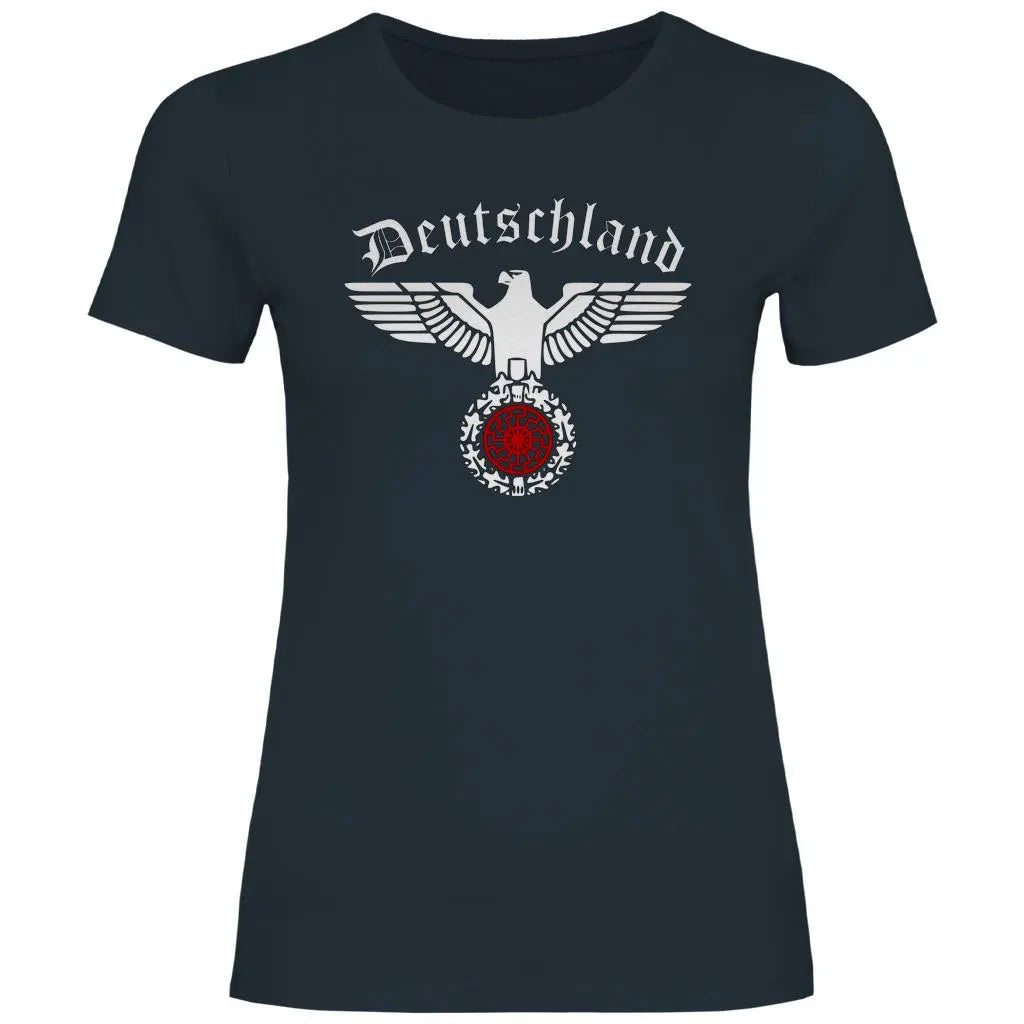 Reichsadler T-Shirt 'Schwarze Sonne' Damen PatriotenPrint