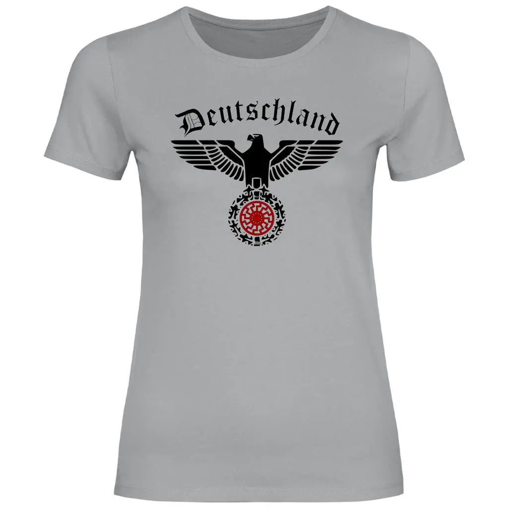 Reichsadler T-Shirt 'Schwarze Sonne' Damen PatriotenPrint