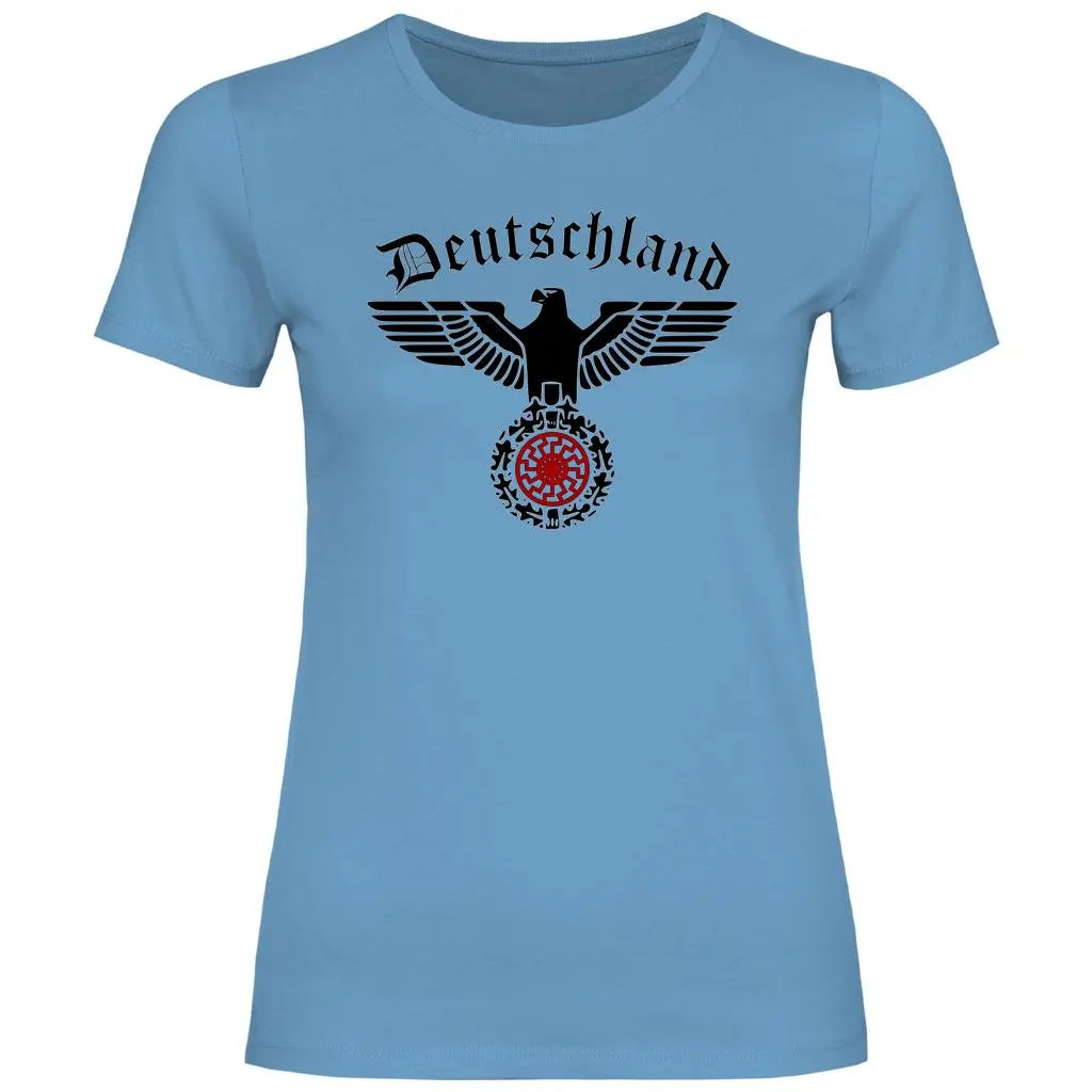 Reichsadler T-Shirt 'Schwarze Sonne' Damen PatriotenPrint