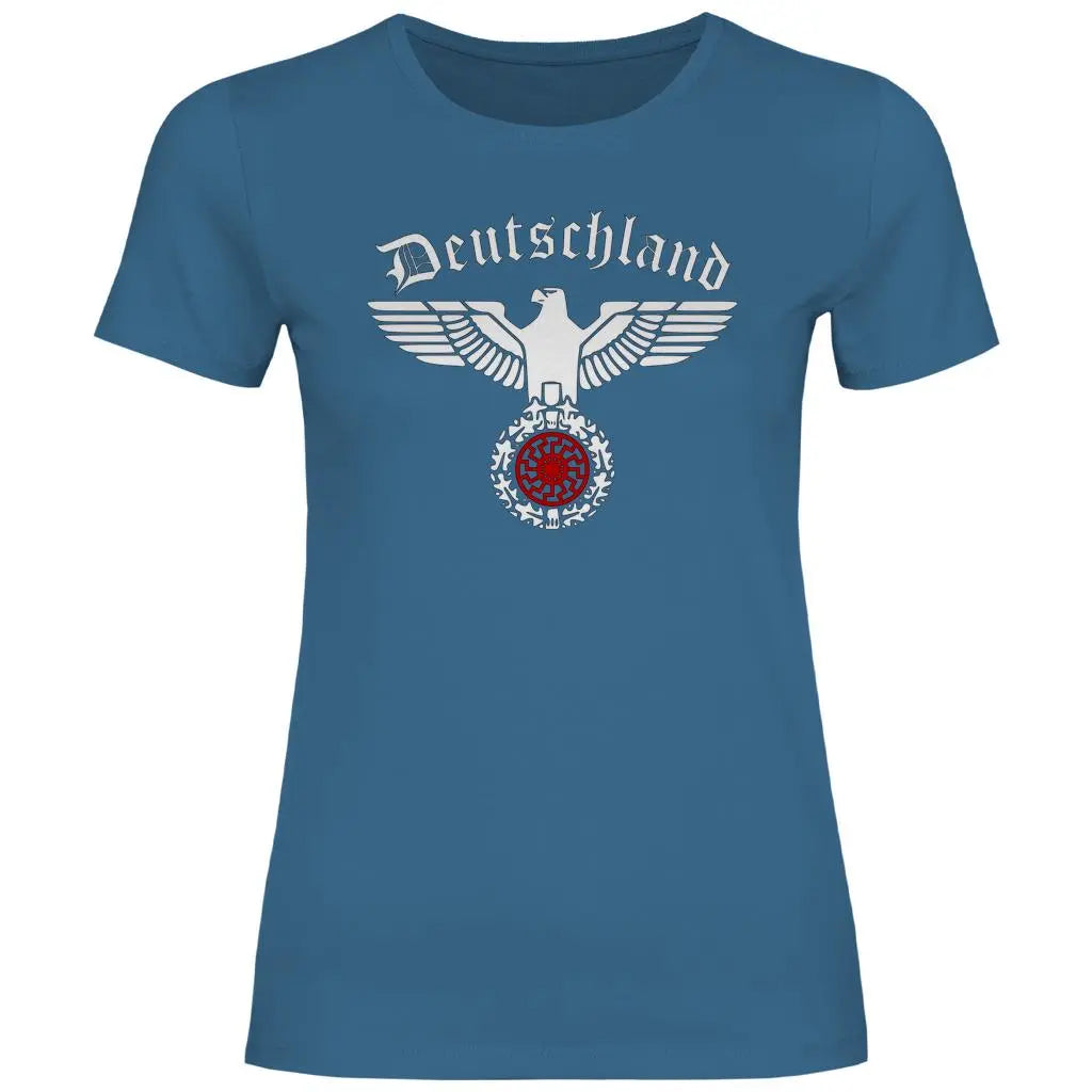 Reichsadler T-Shirt 'Schwarze Sonne' Damen PatriotenPrint