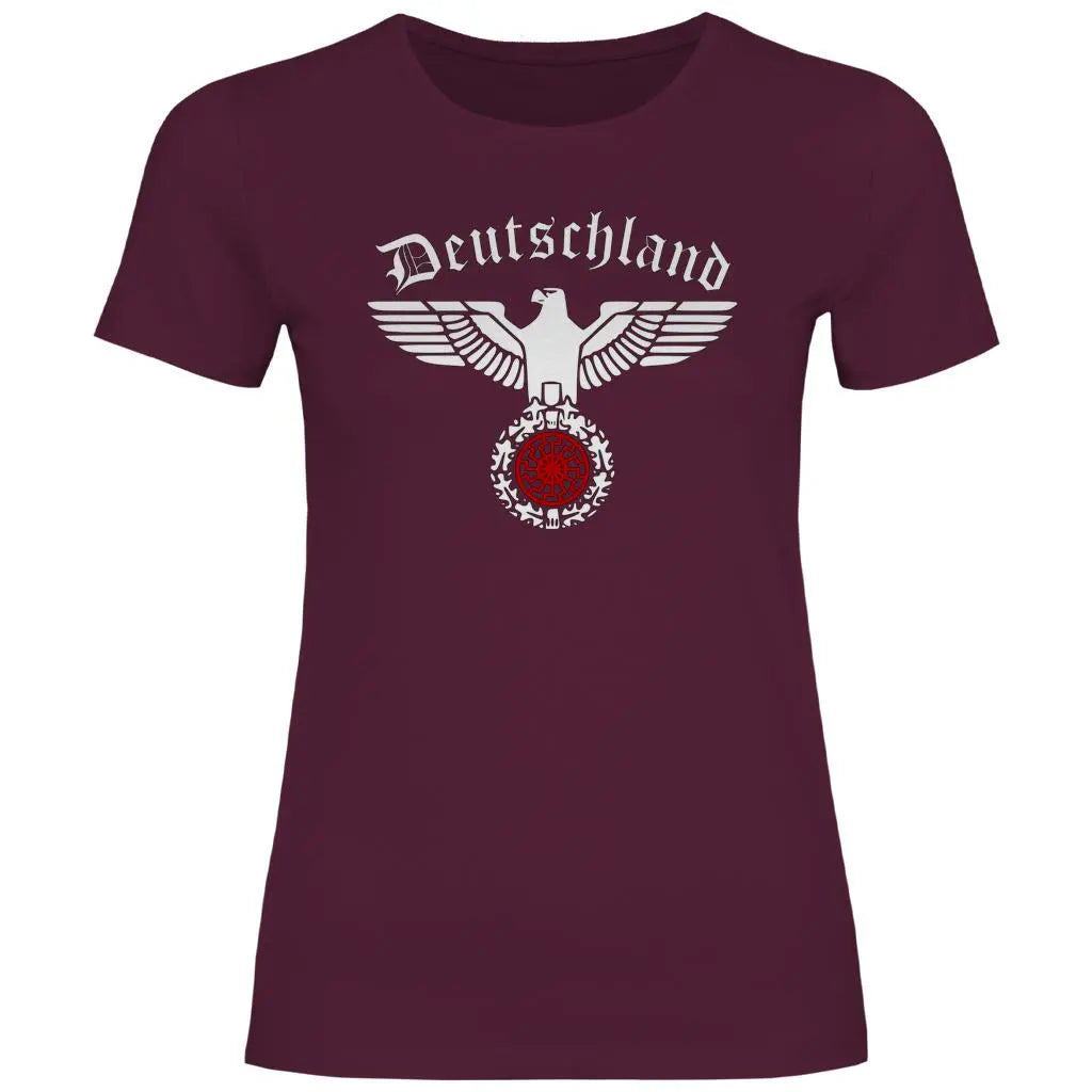Reichsadler T-Shirt 'Schwarze Sonne' Damen PatriotenPrint
