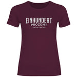 Remigration T-Shirt 'Einhundert Prozent Intolerant' Damen PatriotenPrint