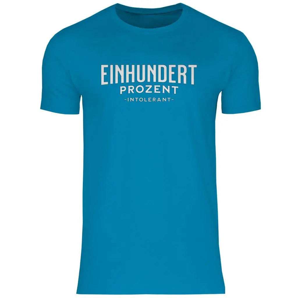 Remigration T-Shirt 'Einhundert Prozent Intolerant' Herren PatriotenPrint