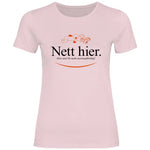 Remigration T-Shirt 'Nett hier' Damen PatriotenPrint