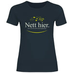 Remigration T-Shirt 'Nett hier' Damen PatriotenPrint