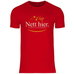Remigration T-Shirt 'Nett hier' Herren PatriotenPrint