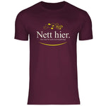 Remigration T-Shirt 'Nett hier' Herren PatriotenPrint