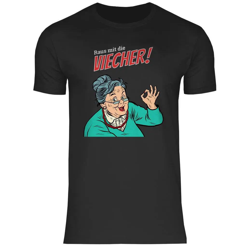 Remigration T-Shirt 'Raus mit die Viecher' Herren PatriotenPrint
