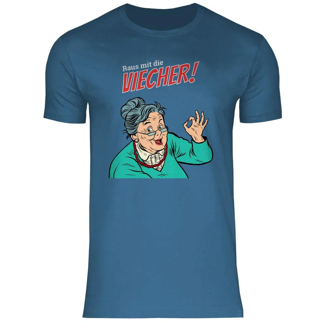 Remigration T-Shirt 'Raus mit die Viecher' Herren PatriotenPrint