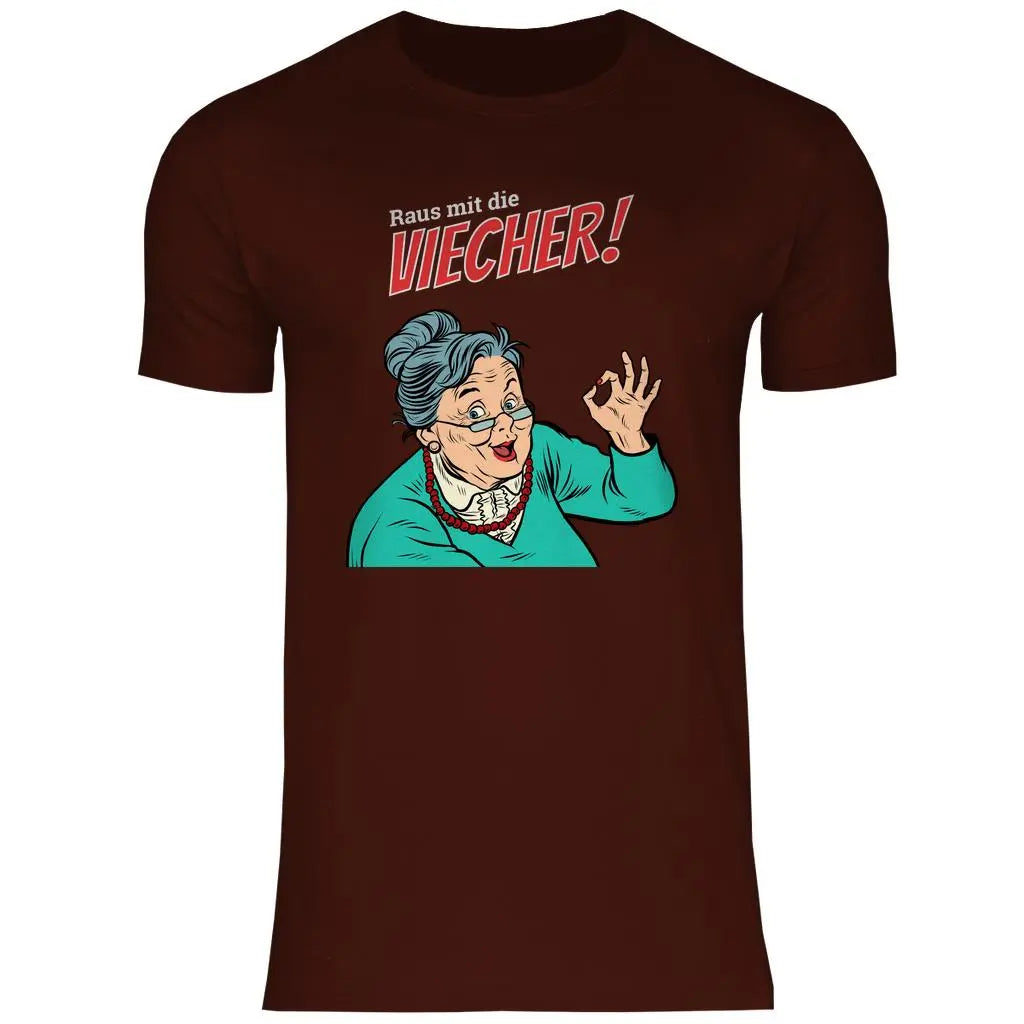 Remigration T-Shirt 'Raus mit die Viecher' Herren PatriotenPrint