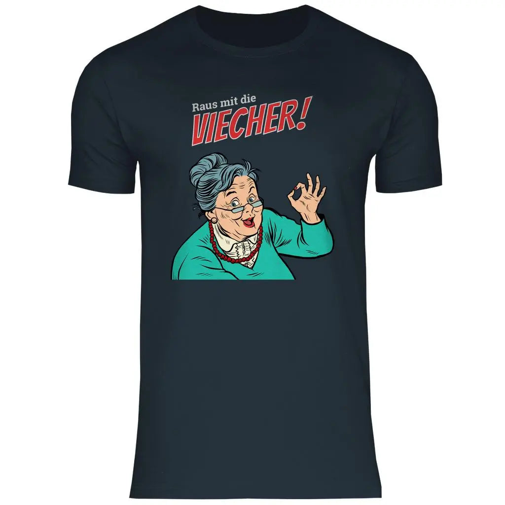 Remigration T-Shirt 'Raus mit die Viecher' Herren PatriotenPrint
