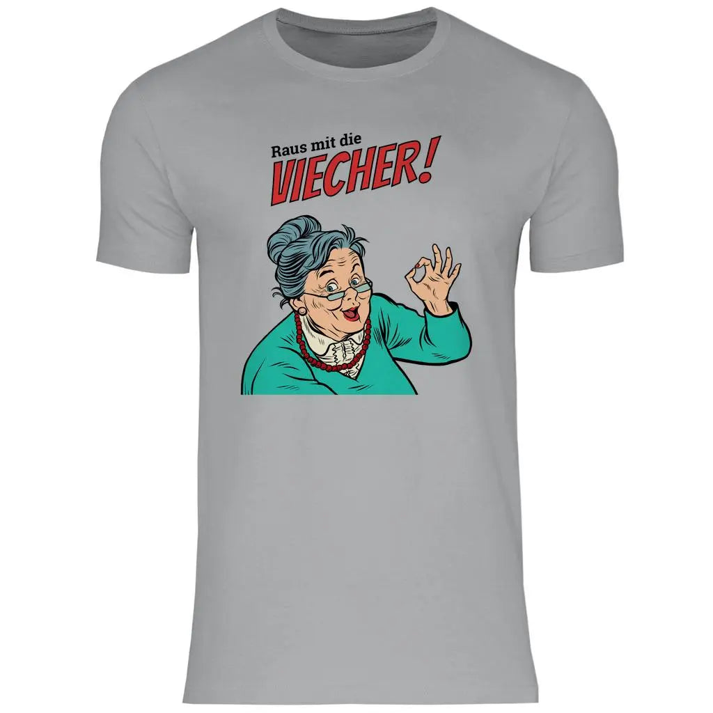 Remigration T-Shirt 'Raus mit die Viecher' Herren PatriotenPrint