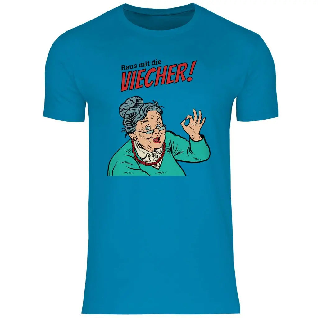 Remigration T-Shirt 'Raus mit die Viecher' Herren PatriotenPrint