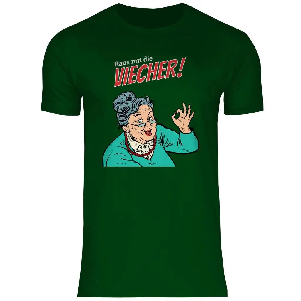Remigration T-Shirt 'Raus mit die Viecher' Herren PatriotenPrint