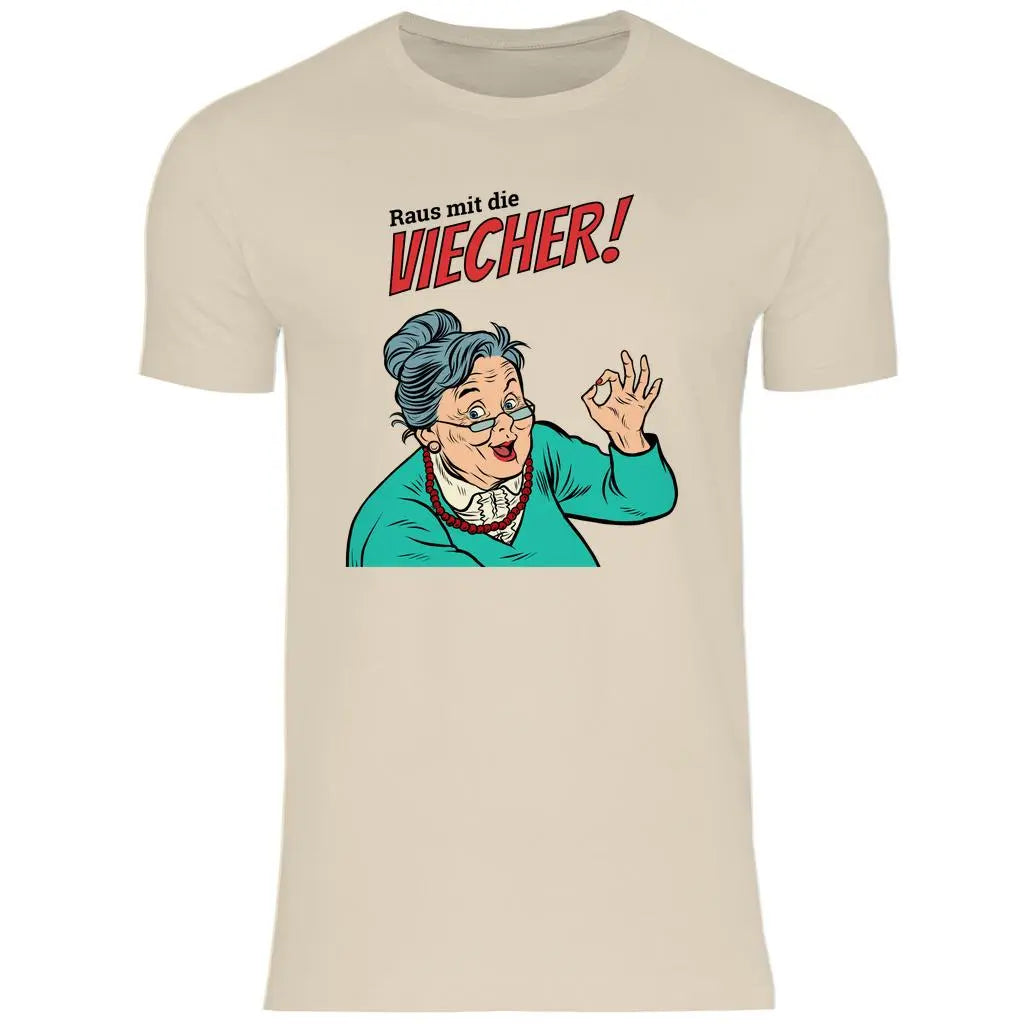Remigration T-Shirt 'Raus mit die Viecher' Herren PatriotenPrint