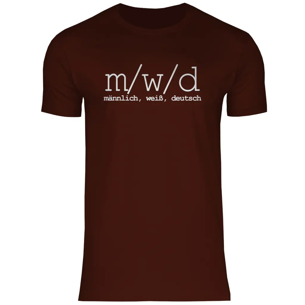 Remigration T-Shirt 'männlich weiß deutsch'