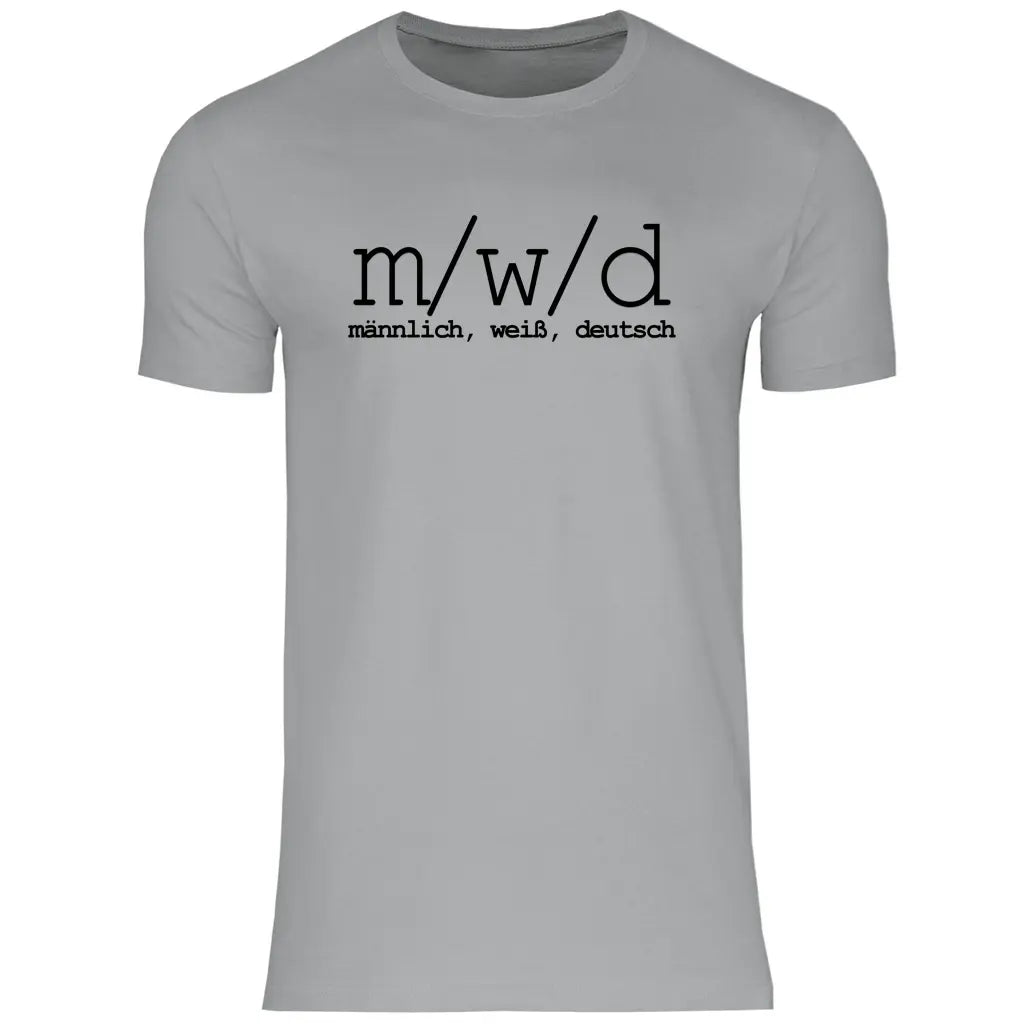 Remigration T-Shirt 'männlich weiß deutsch'