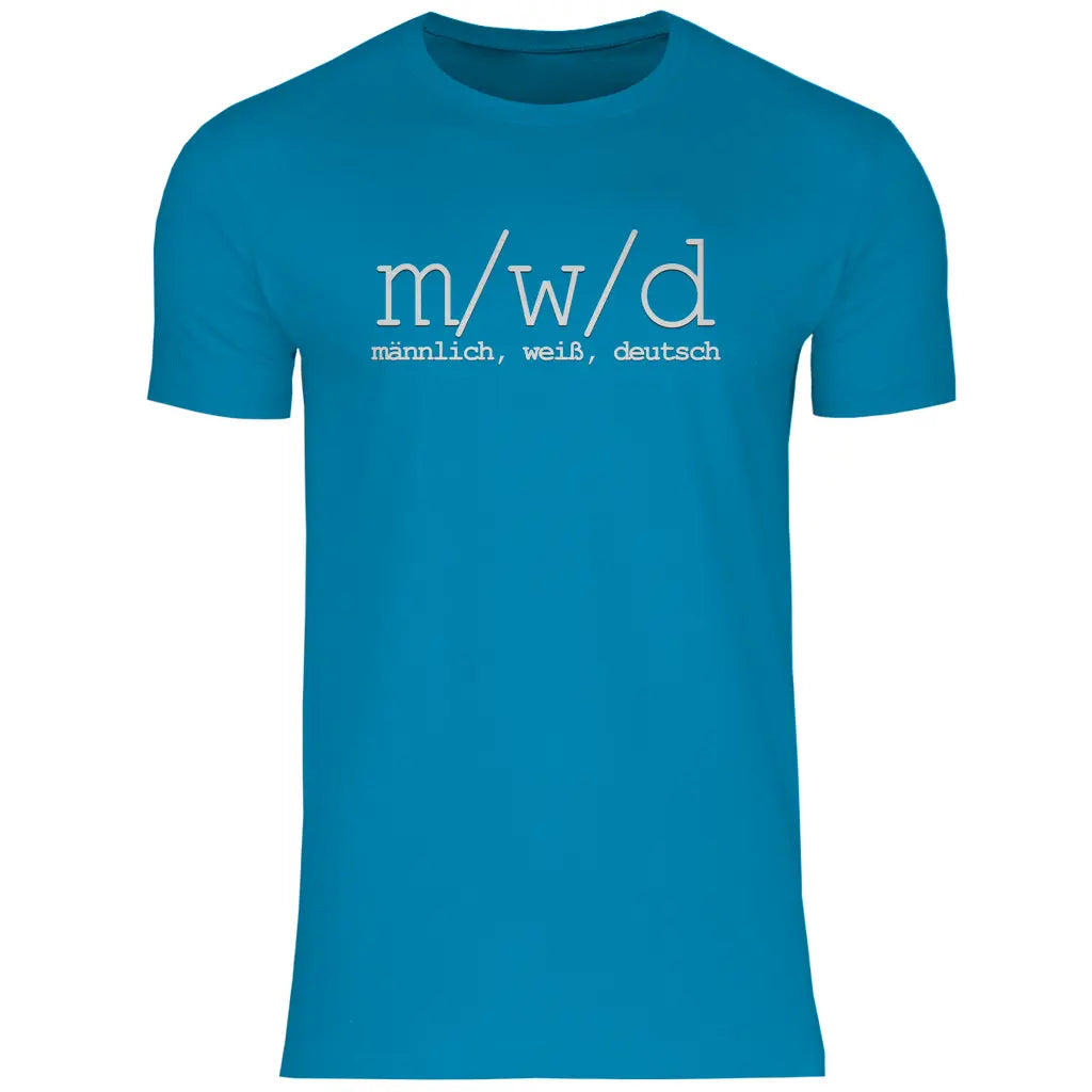Remigration T-Shirt 'männlich weiß deutsch'
