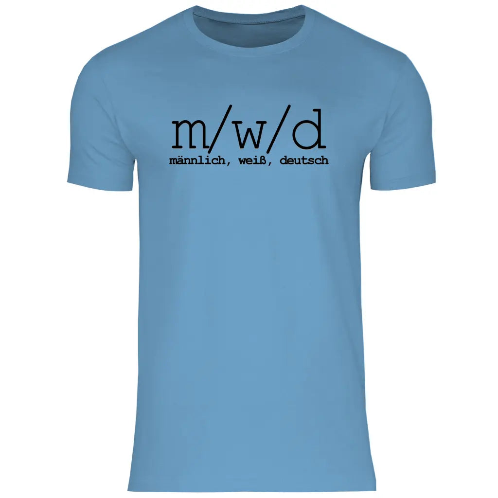 Remigration T-Shirt 'männlich weiß deutsch'