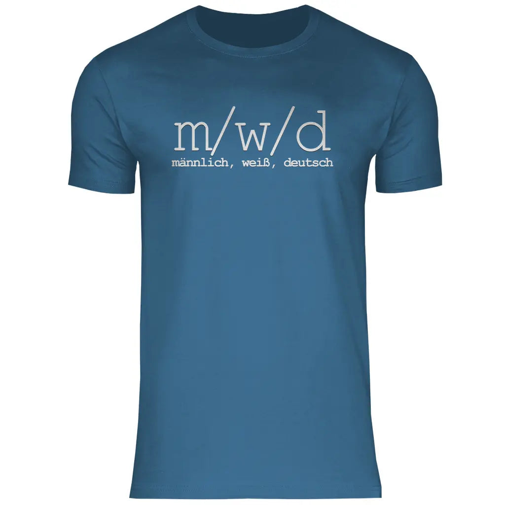 Remigration T-Shirt 'männlich weiß deutsch'