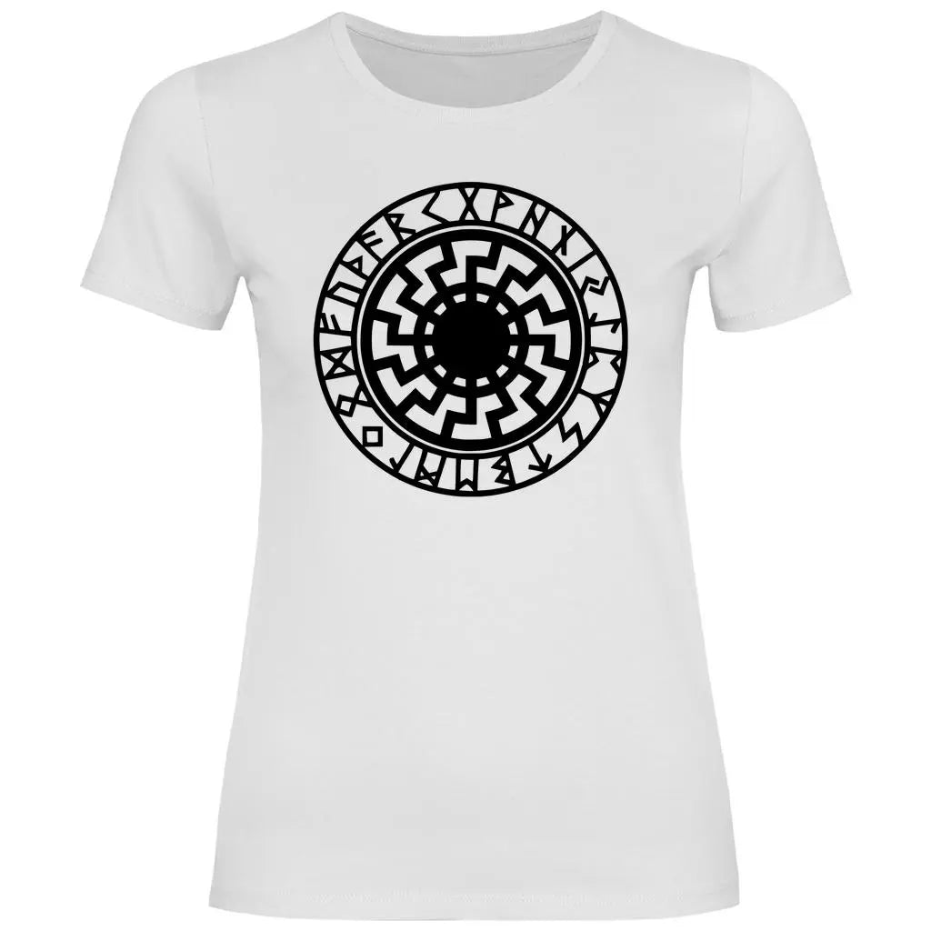 Schwarze Sonne T-Shirt Damen PatriotenPrint