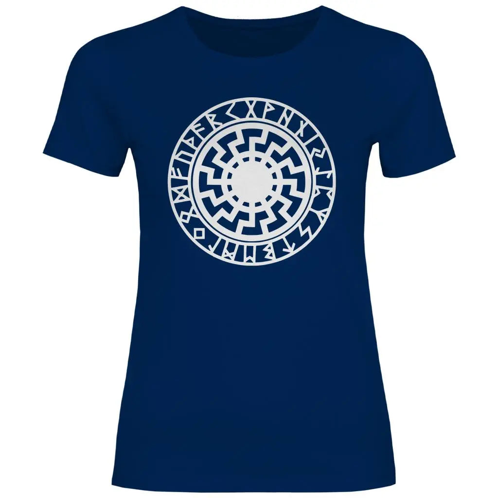 Schwarze Sonne T-Shirt Damen PatriotenPrint