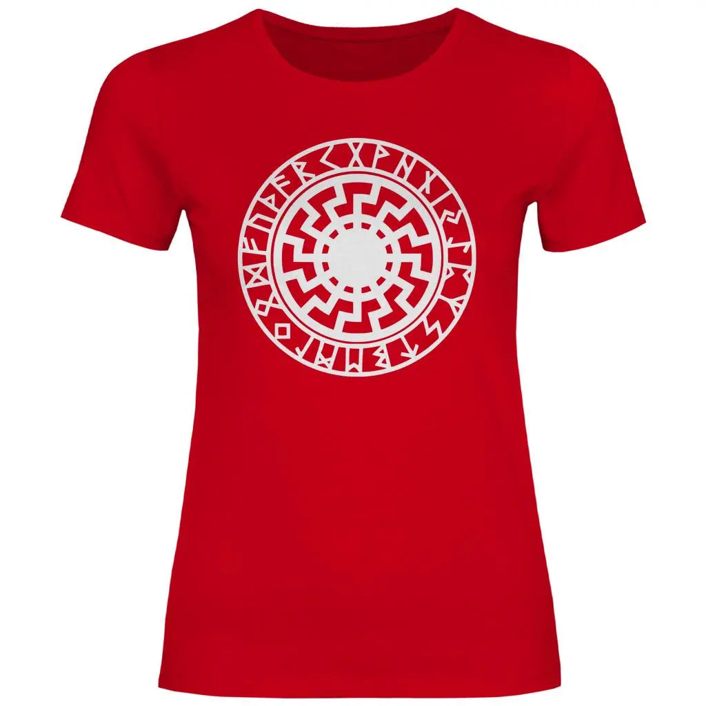 Schwarze Sonne T-Shirt Damen PatriotenPrint