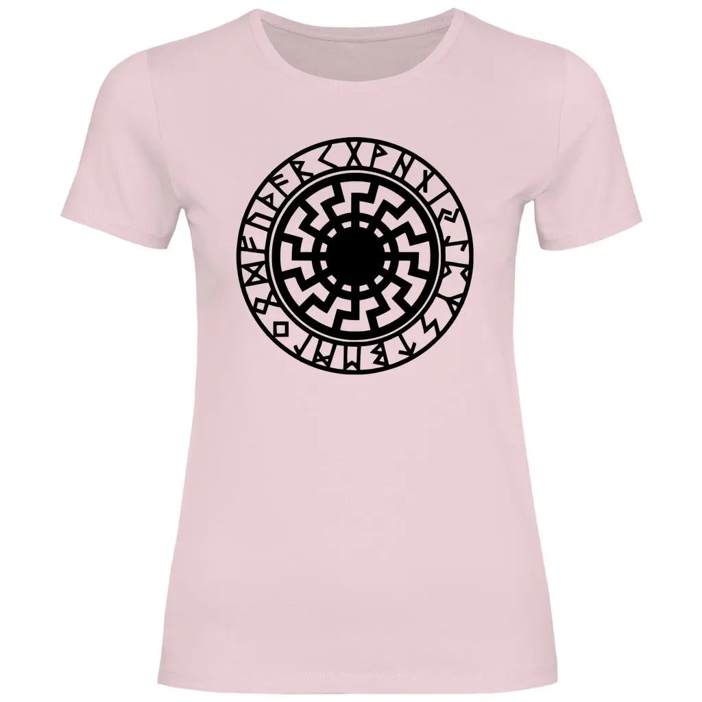 Schwarze Sonne T-Shirt Damen PatriotenPrint