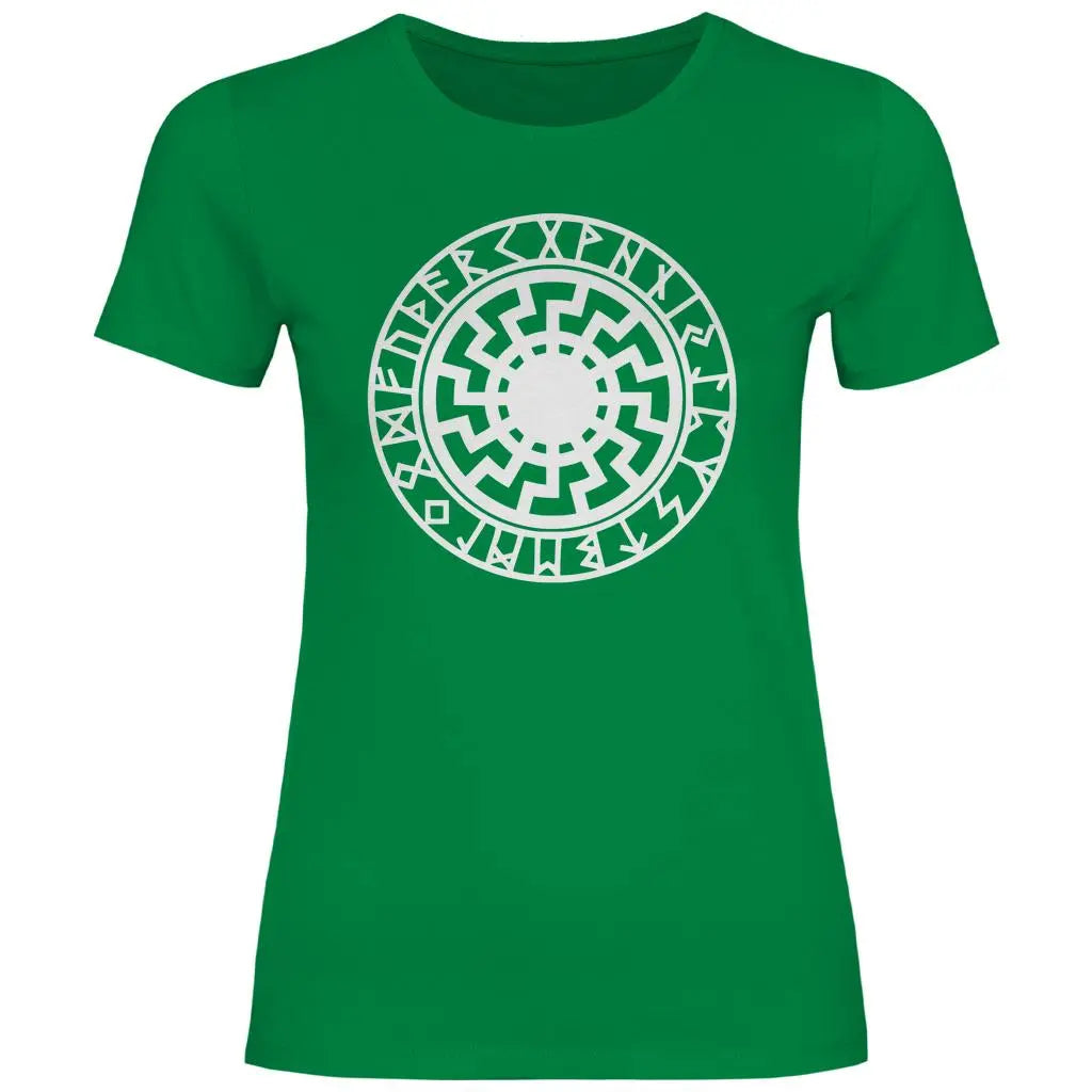 Schwarze Sonne T-Shirt Damen PatriotenPrint