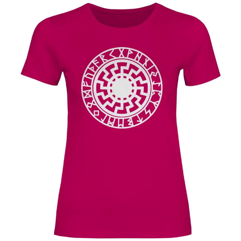 Schwarze Sonne T-Shirt Damen PatriotenPrint