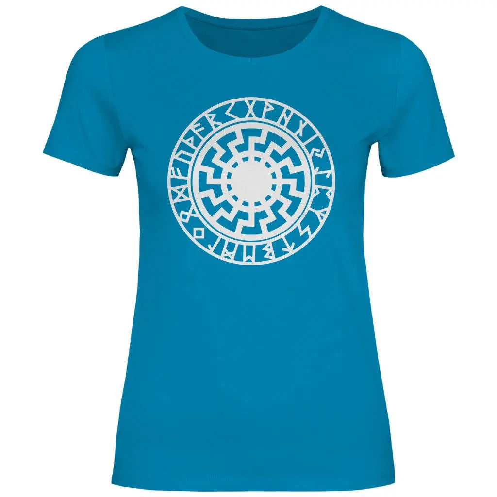 Schwarze Sonne T-Shirt Damen PatriotenPrint