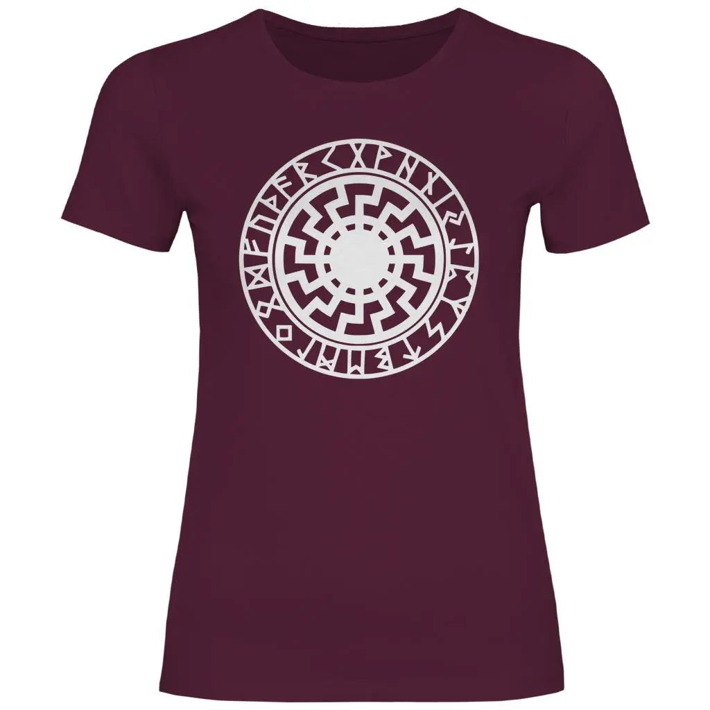 Schwarze Sonne T-Shirt Damen PatriotenPrint