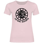 Schwarze Sonne T-Shirt 'Defend Europe' Damen PatriotenPrint