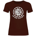 Schwarze Sonne T-Shirt 'Defend Europe' Damen PatriotenPrint