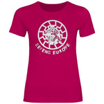 Schwarze Sonne T-Shirt 'Defend Europe' Damen PatriotenPrint