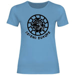 Schwarze Sonne T-Shirt 'Defend Europe' Damen PatriotenPrint