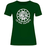 Schwarze Sonne T-Shirt 'Defend Europe' Damen PatriotenPrint