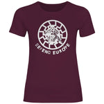 Schwarze Sonne T-Shirt 'Defend Europe' Damen PatriotenPrint