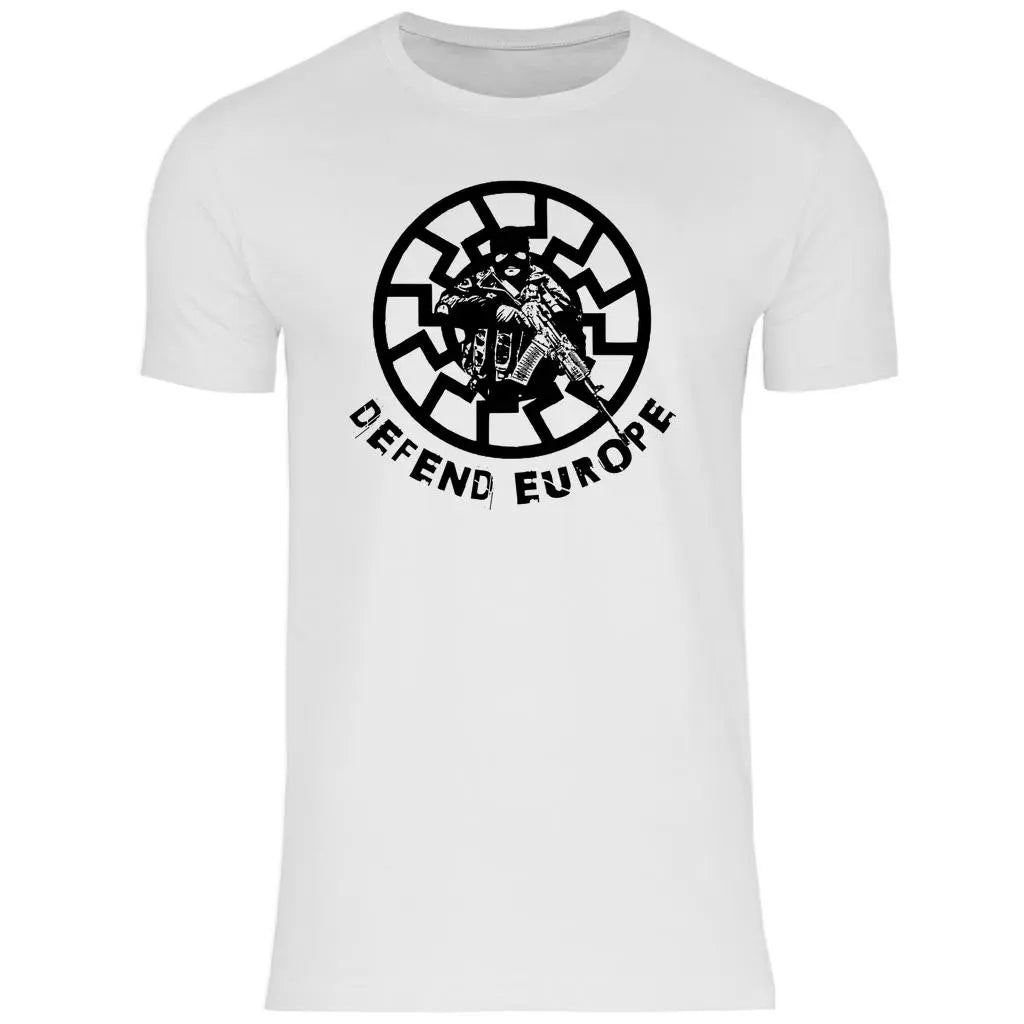 Schwarze Sonne T-Shirt 'Defend Europe' Herren PatriotenPrint