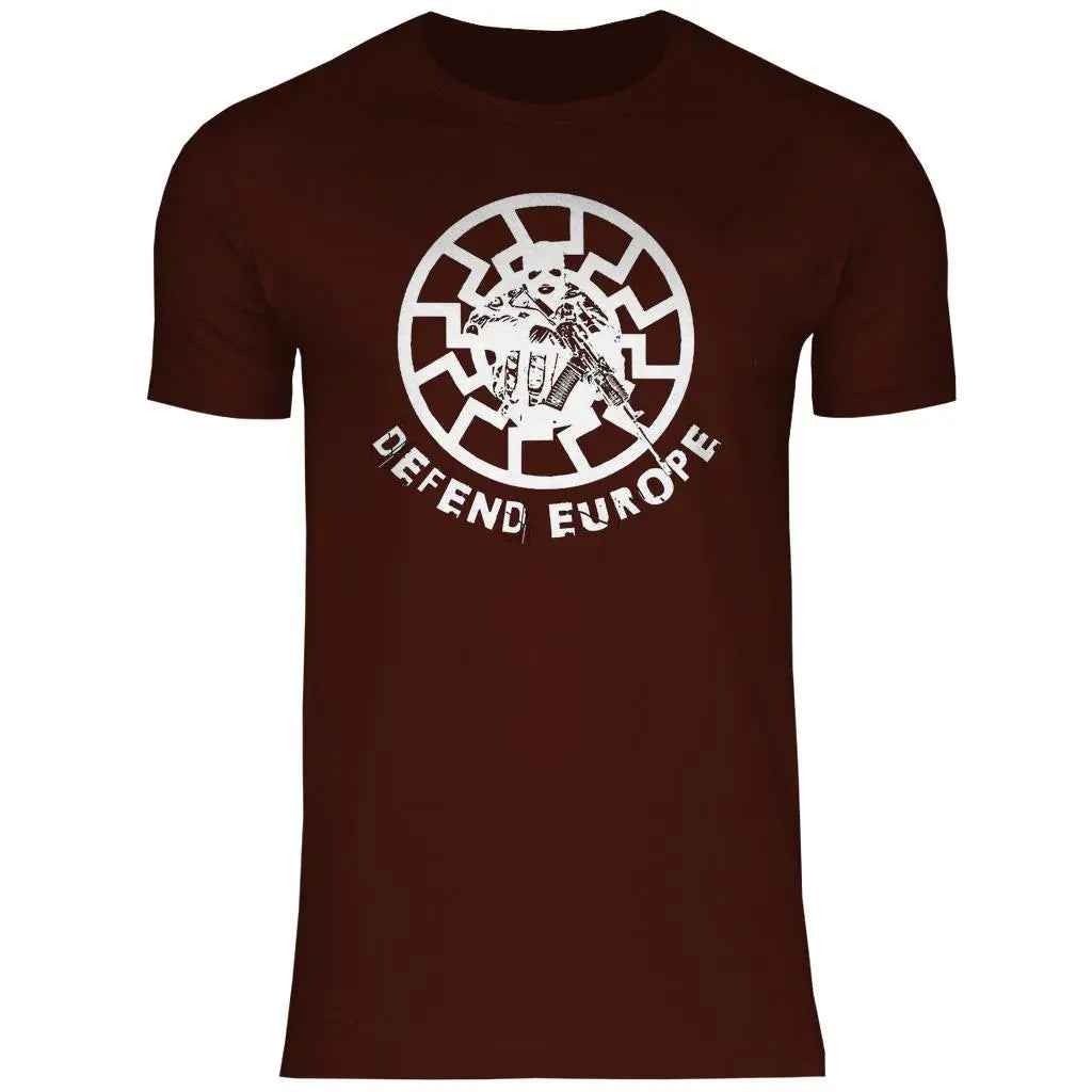 Schwarze Sonne T-Shirt 'Defend Europe' Herren PatriotenPrint