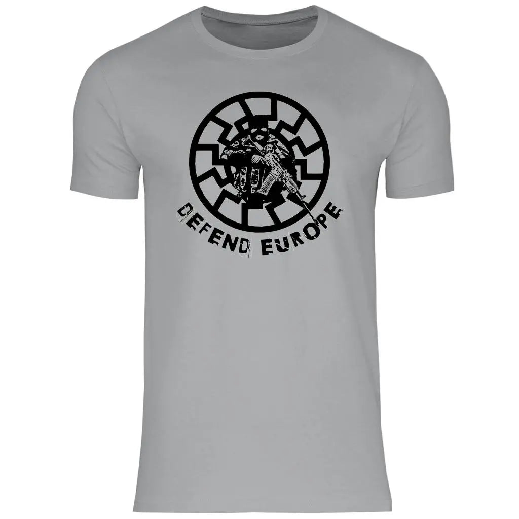 Schwarze Sonne T-Shirt 'Defend Europe' Herren PatriotenPrint