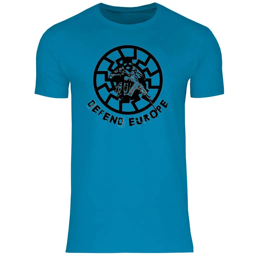 Schwarze Sonne T-Shirt 'Defend Europe' Herren PatriotenPrint