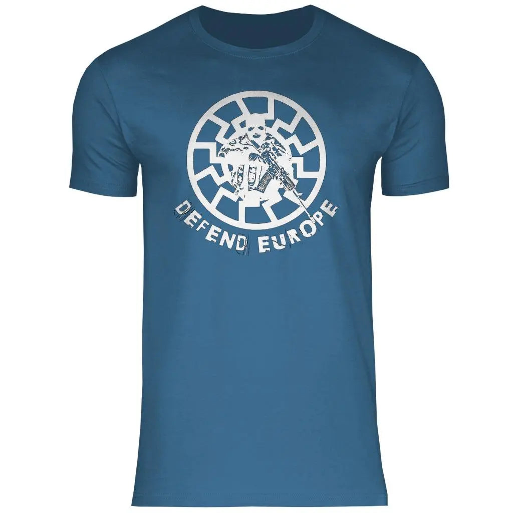 Schwarze Sonne T-Shirt 'Defend Europe' Herren PatriotenPrint