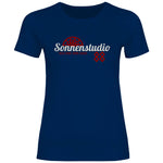 Schwarze Sonne T-Shirt 'Sonnenstudio 88' Damen