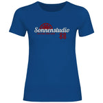 Schwarze Sonne T-Shirt 'Sonnenstudio 88' Damen